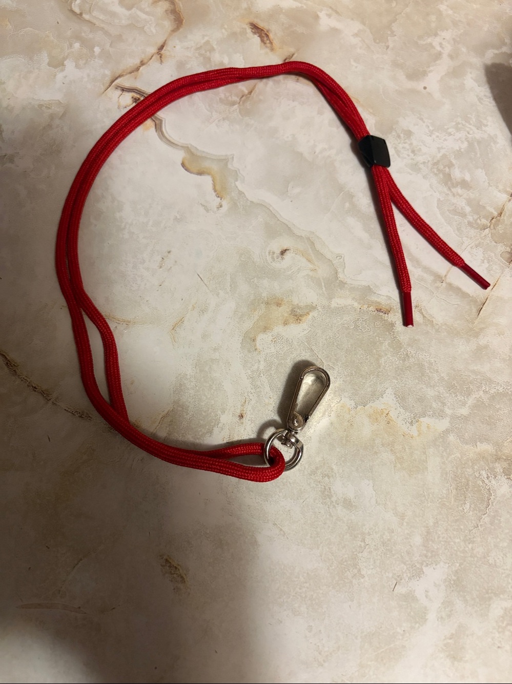Neck Lanyards clip ID Card Badge Holders Red color